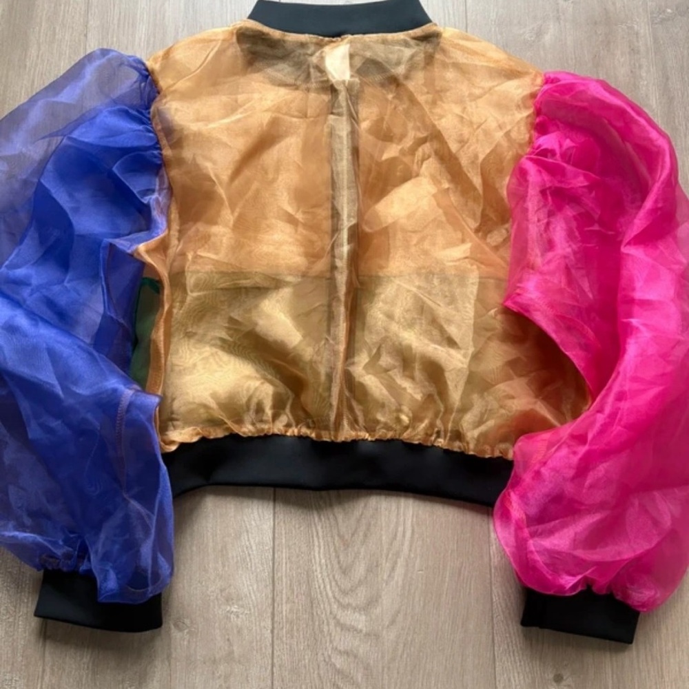 AKIRA Multicolor Sheer Utility Jacket